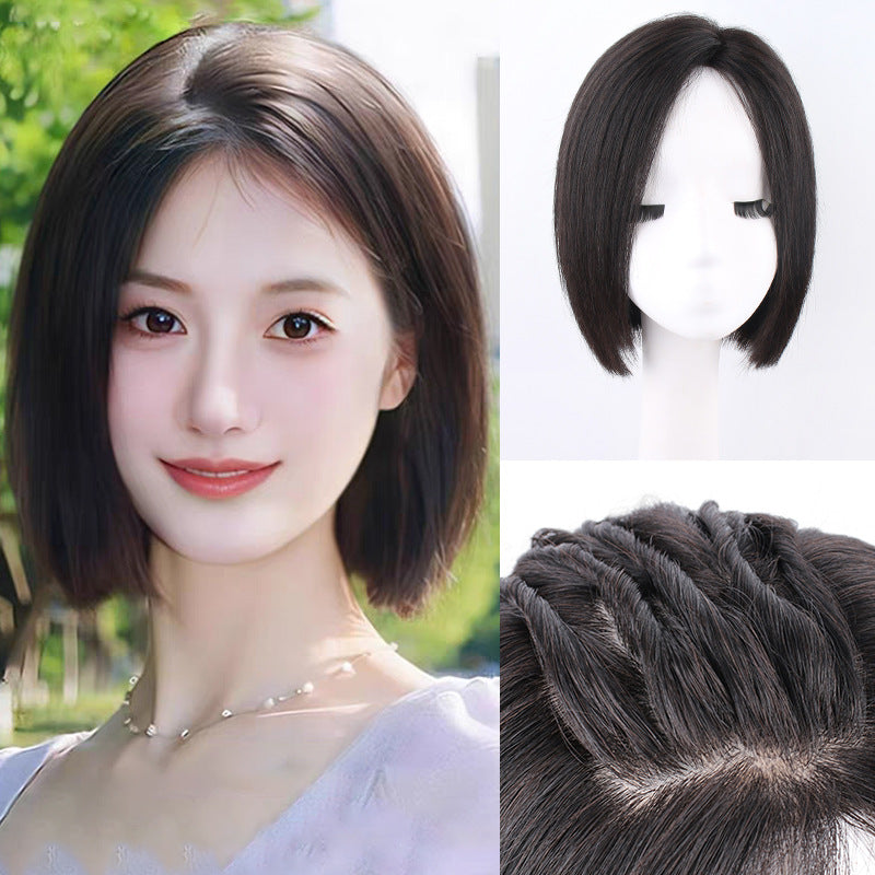 Human Front Top Delivery Needle Edge Real Hair Wig