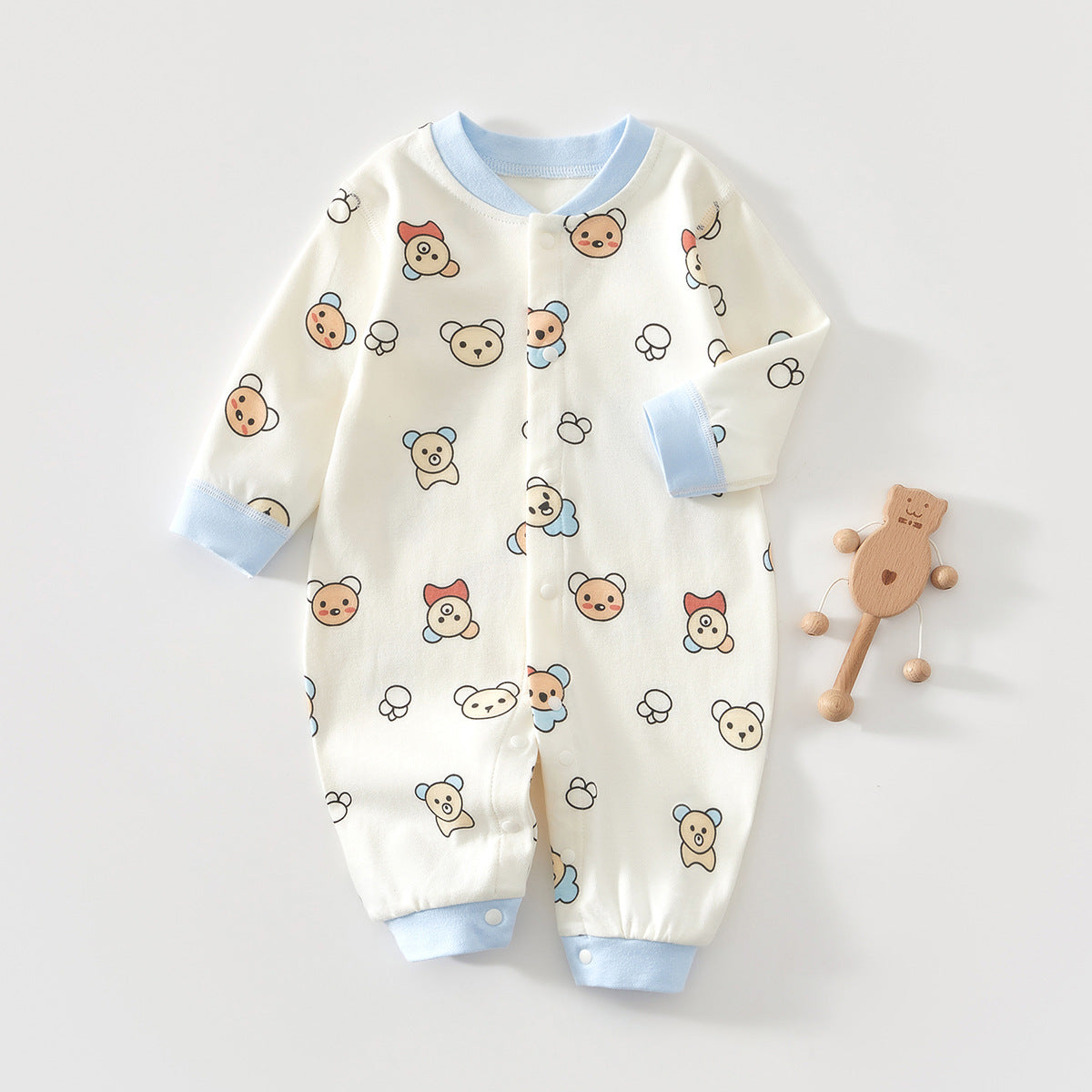 Born Rompers Romper Boy Pure Cotton Jumpsuit, Climbing Suit