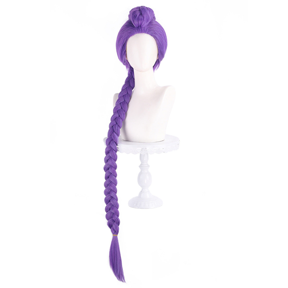 Split Tiger Clip Mixed Thick Purple Cos Wig