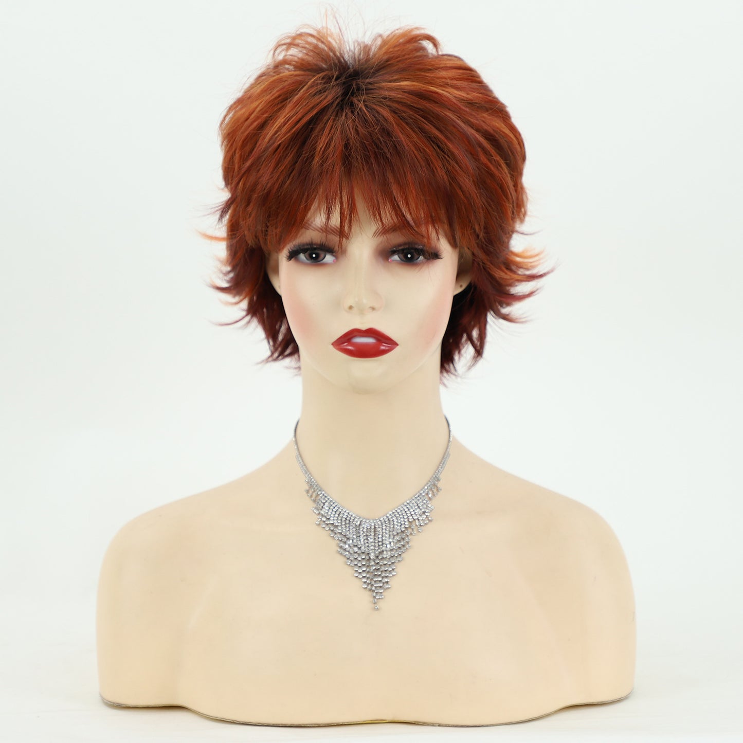 Fashionable Elegant Fluffy Chemical Fiber Female Wig Short Curly Hair