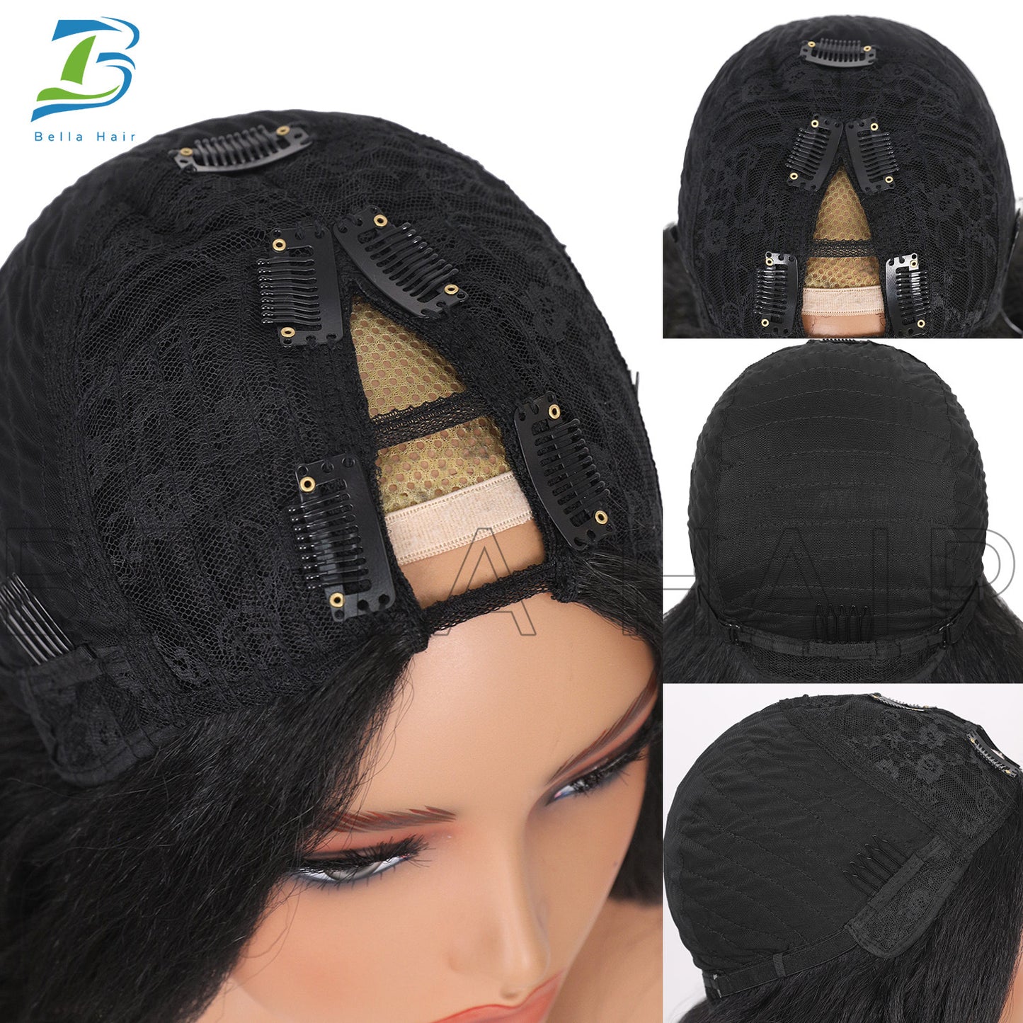 Female Jacques Silk Big Wave Head Wig Long Curls