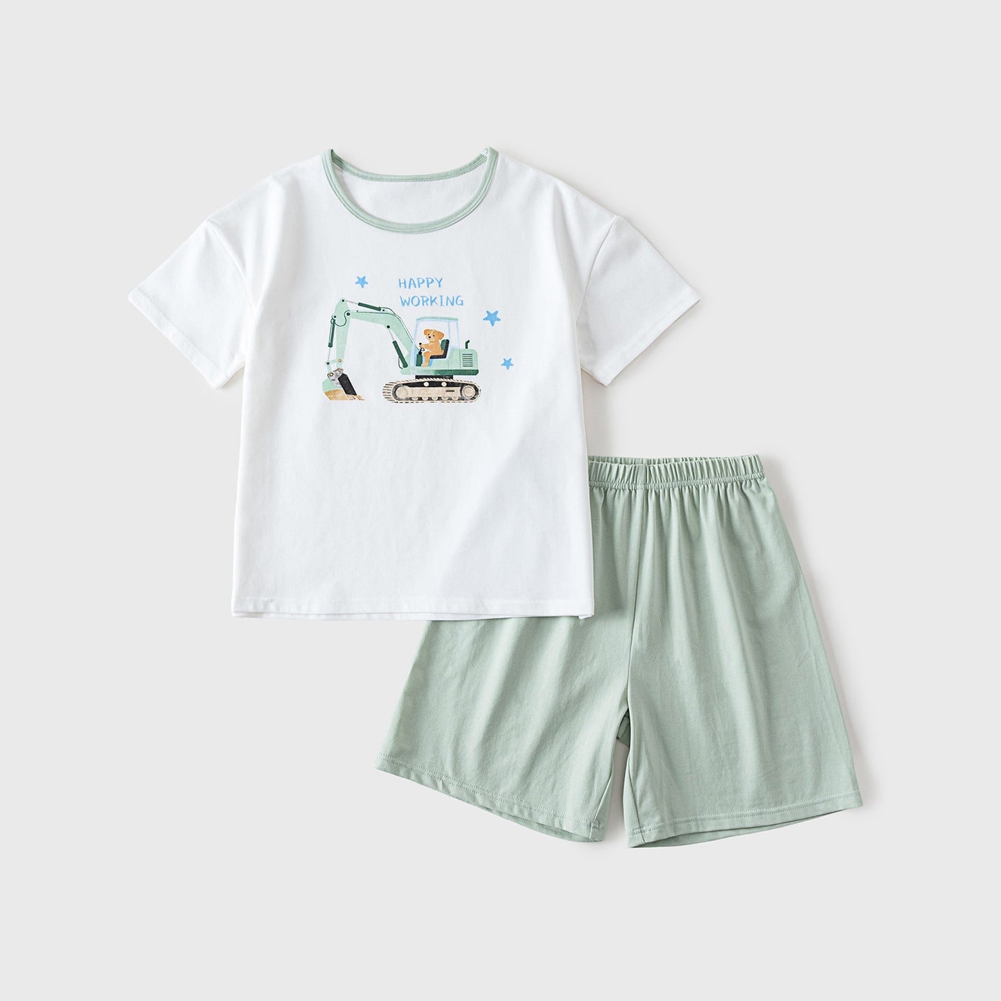 Children's Short-sleeved Shorts Top Pants Summer Two-piece Children's Suit
