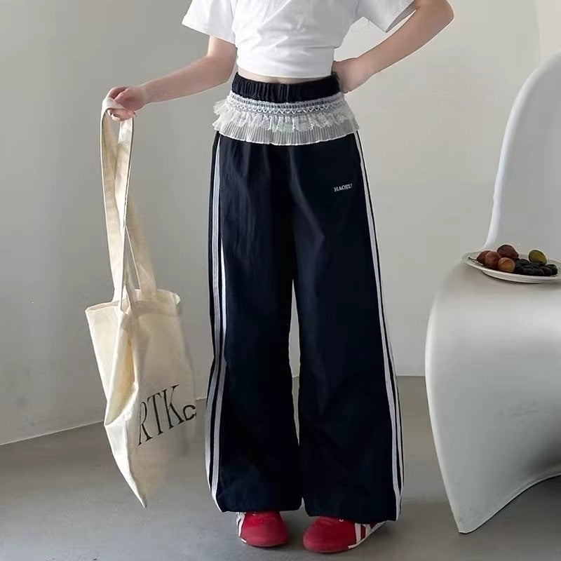 Children's Style Western Middle Big Thin Fashionable Children's Pants