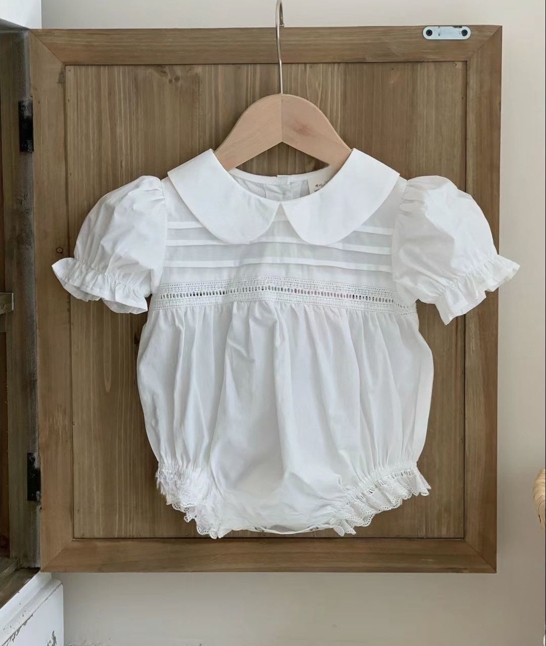 Style Dress Lace Doll Collar White Romper Jumpsuit, Climbing Suit