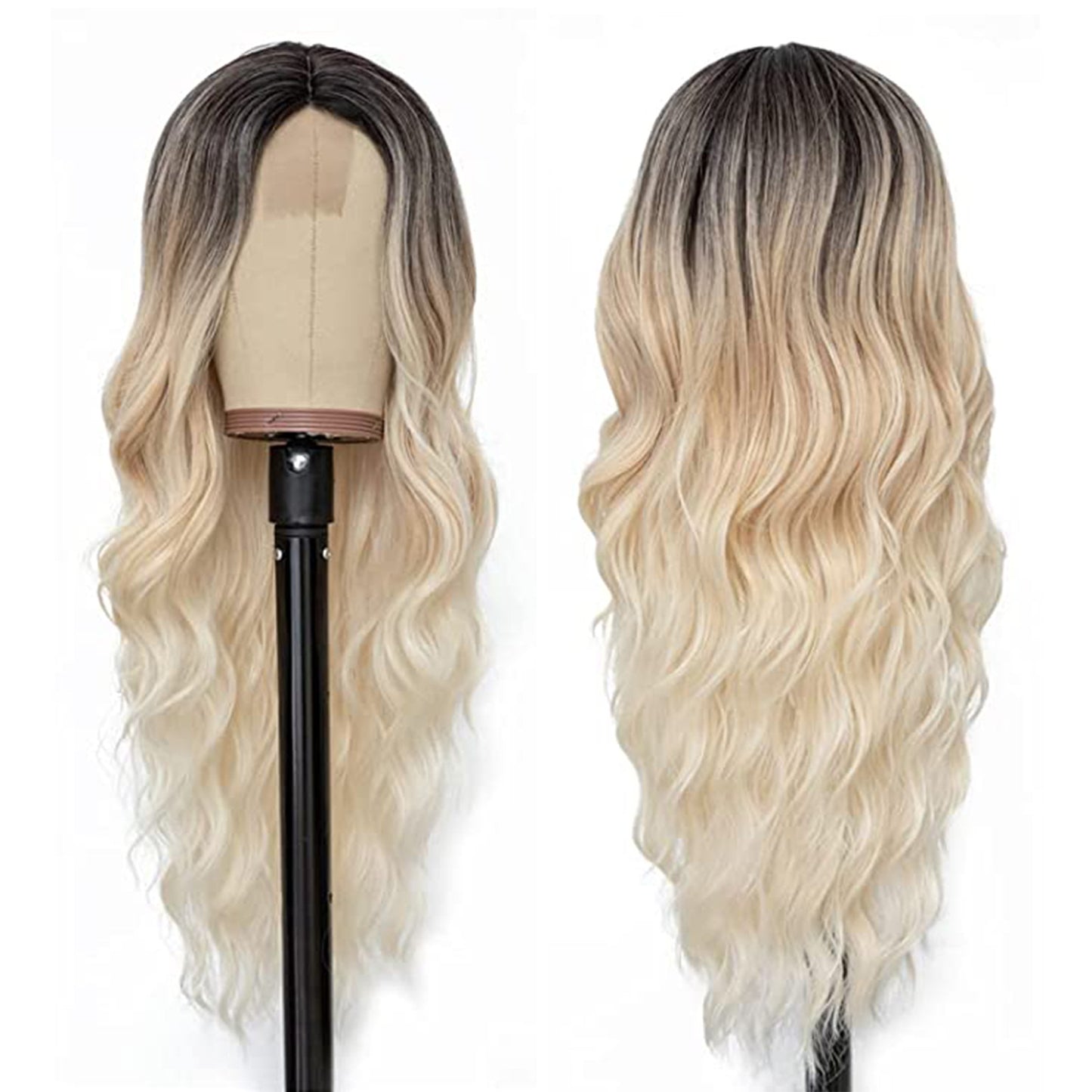 Women's Chemical Fiber Small Lace Headgear Big Wave Wig Long Curls