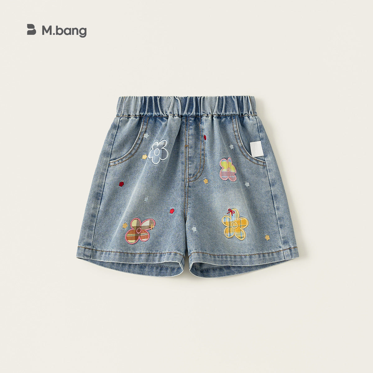 Children's Woven Clothing Clothes Korean Style Summer T-shirt Jeans Two-piece Set Children's Suit