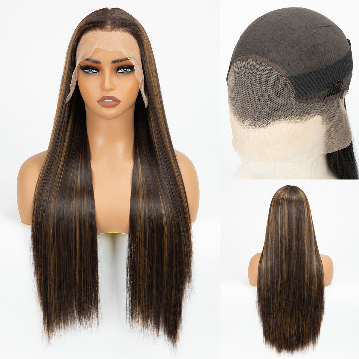 Long Straight Female Artificial Hand Crochet Other Wig