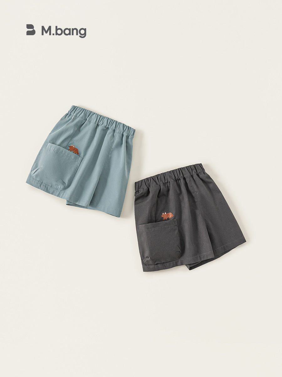 Children's Clothing Cartoon Printed Shorts Summer Thin Solid Color Children's Pants