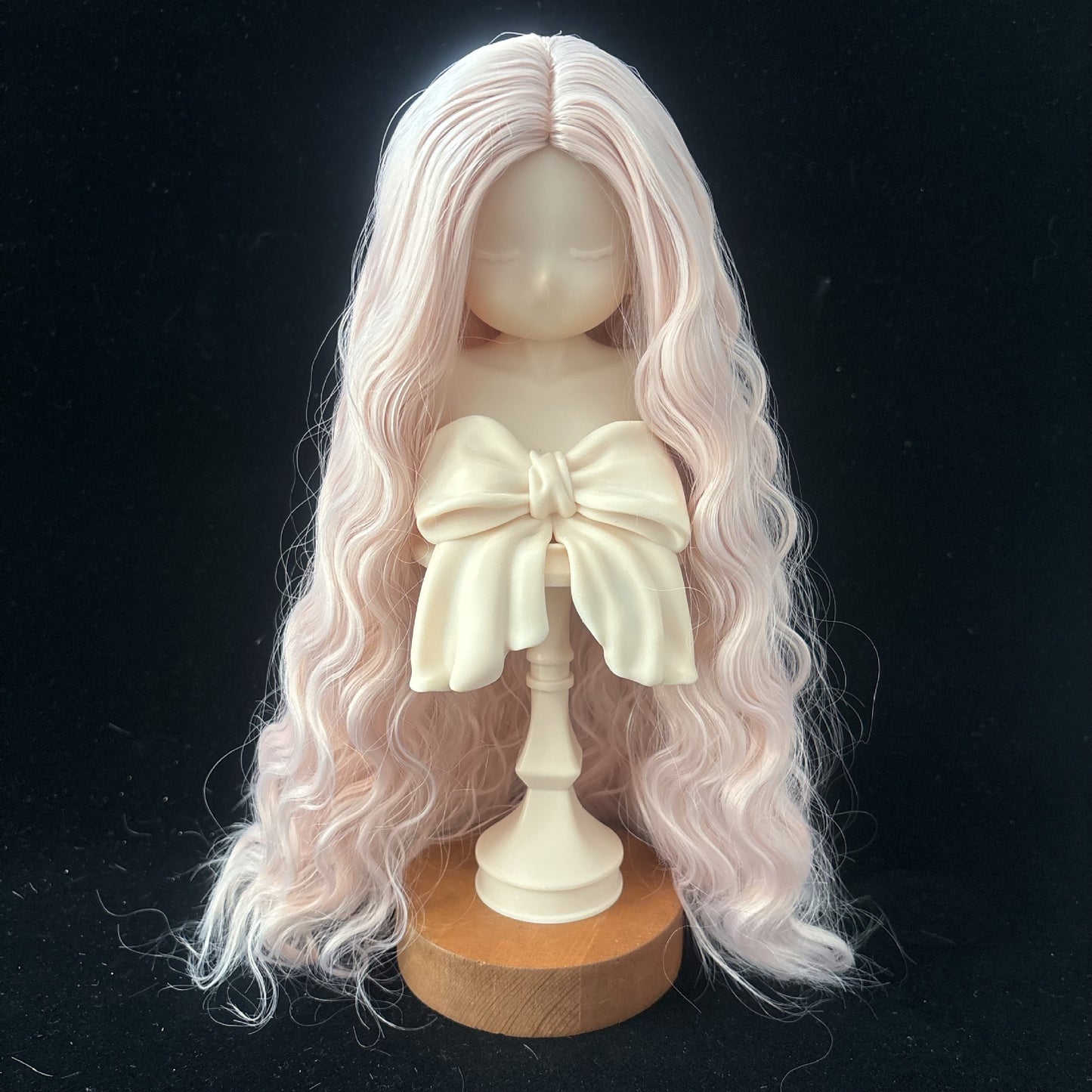 Split Hair Soft Silk Small Curls Water Ripple Cos Wig