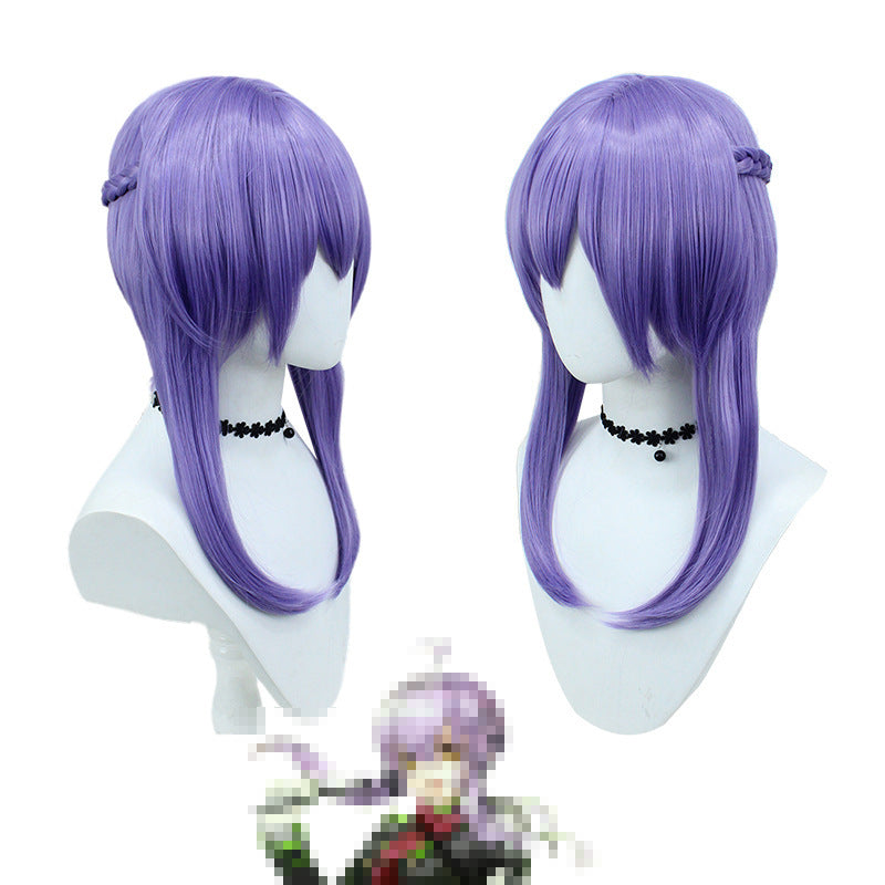 God Seraph Of The End Light Purple Simulation Twist Braid Cos Wig