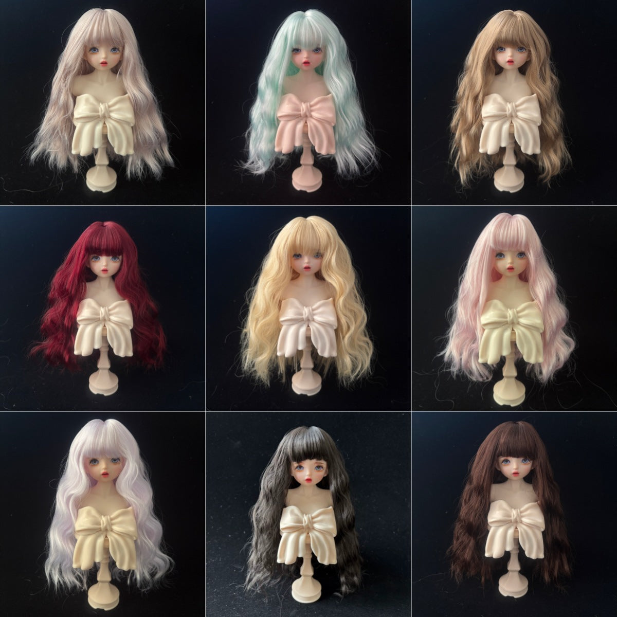 With Bangs Multicolor Small Curls Dress Up Cos Wig