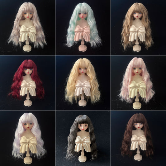 With Bangs Multicolor Small Curls Dress Up Cos Wig