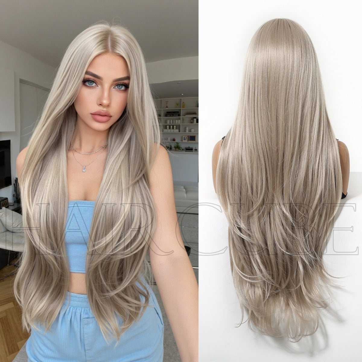 Women's Curly Headgear Party Music Festival Temperament Wig Long Curls
