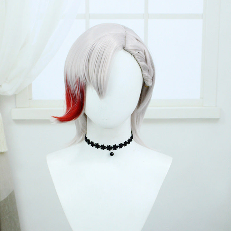 Beautiful Original Simulation Scalp Top Highlight Fiber Short Cos Wig