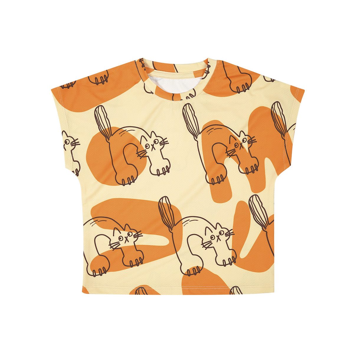 Children's Sleeve Top Summer Thin Cool Round Neck Sunscreen Children's T-shirt