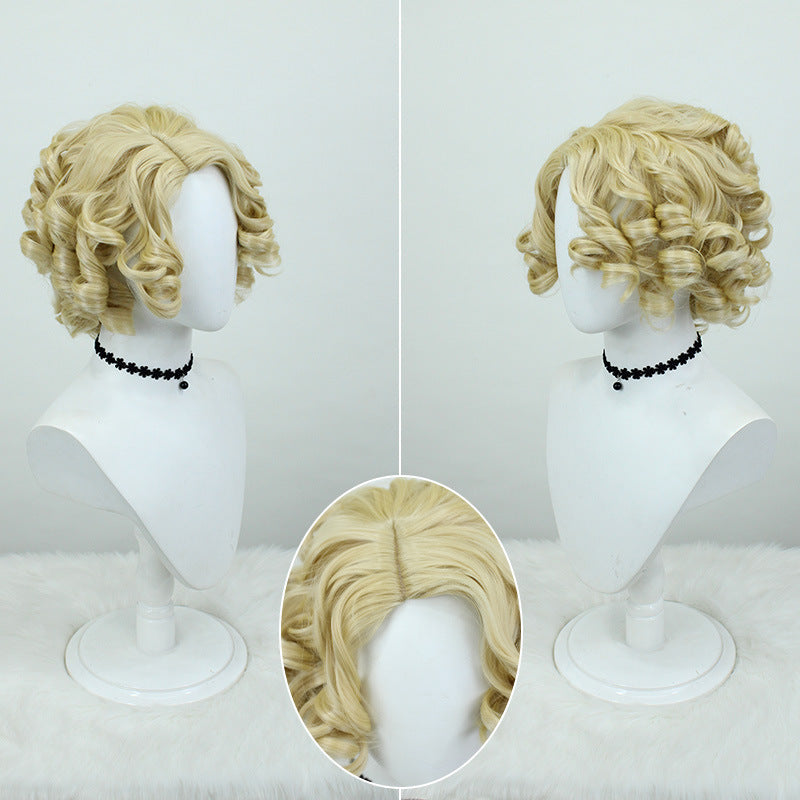 Doctor Midsummer Fluff Fluffy Roman Curly Side Cos Wig
