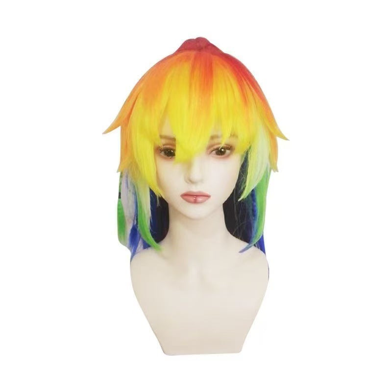 Silk Pleasure My Little Pony Rainbow Personality Wolf Tail Cos Wig