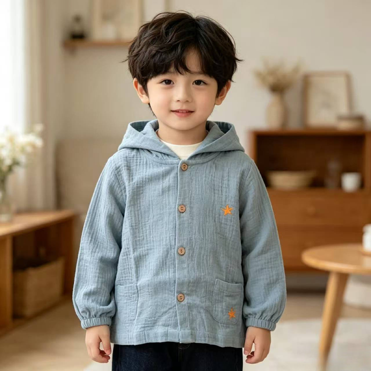 Children's Short Sleeve T-shirt Two-piece Set Infant Class Breathable Air Conditioning Children's Suit