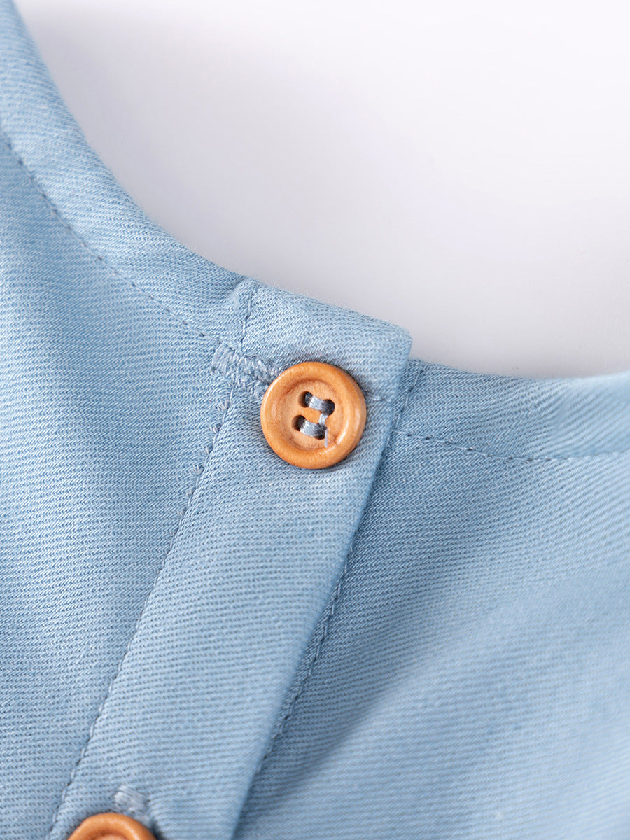 Children's Sleeveless One-piece Summer Denim Skirt Cute Children's Dress
