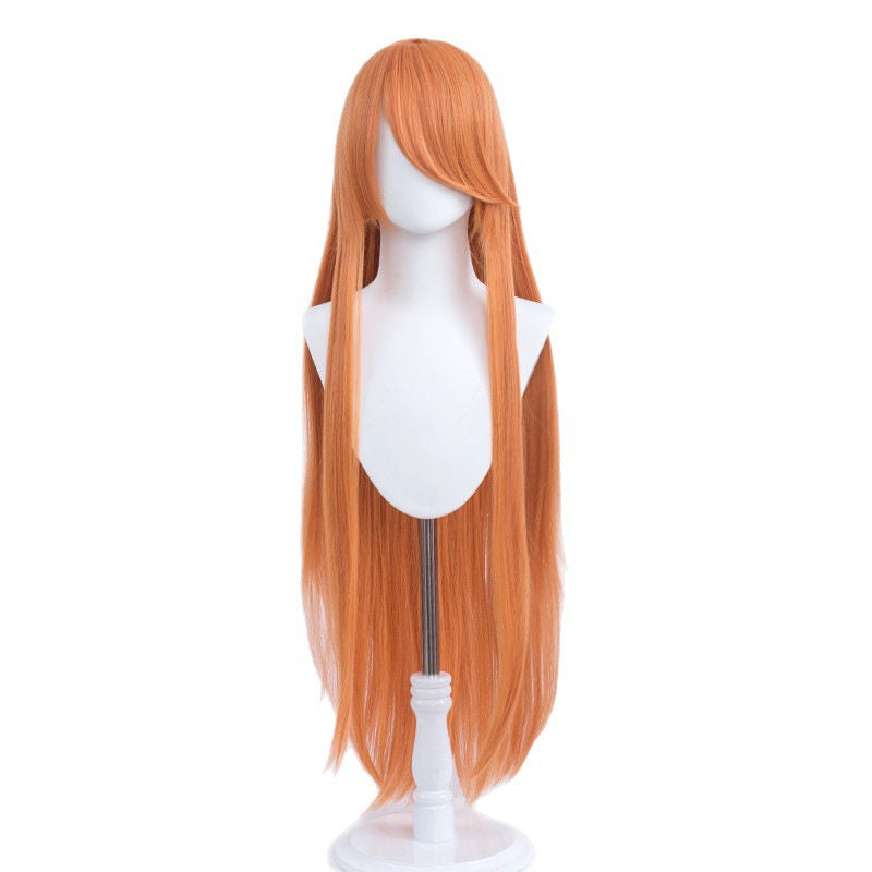 Long Straight Hair Mao Anime Style Optional Bangs Full Cos Wig