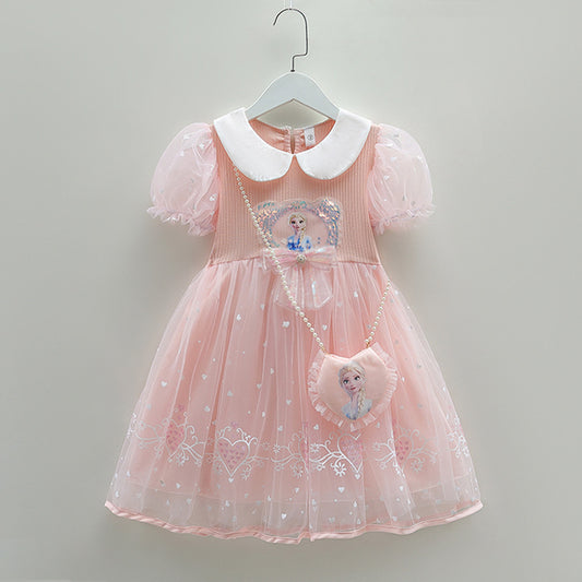 Women's & Children's Princess Elsa Summer Fashionable Little Skirt Children's Dress