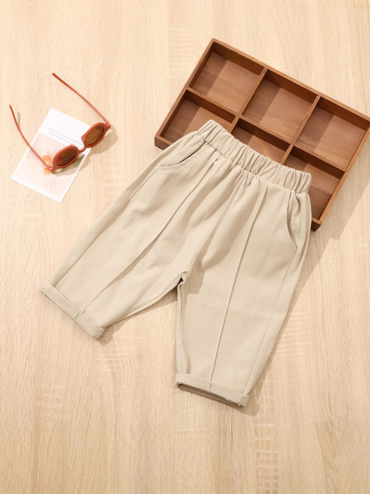 Children's Soft Mori Style Cotton Leisure Overalls Woven Baggy Casual Children's Pants