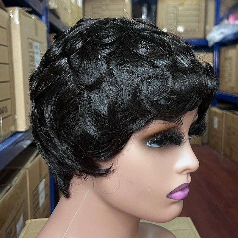 Braid Mechanism Inner Net Head Cover Female Quality Wig Short Straight Hair