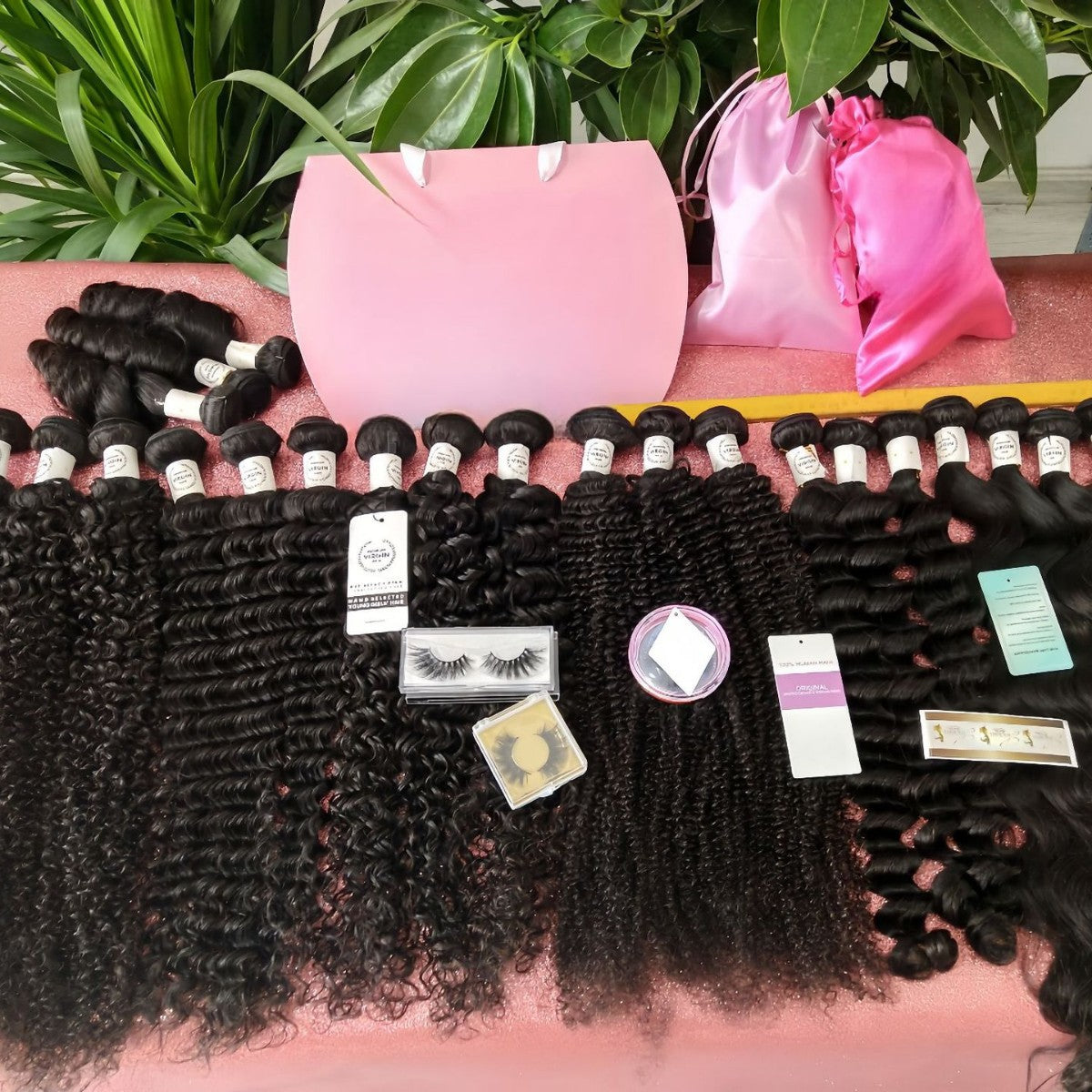 Glamorous Fashion Bubble Bulk Weft Human Real Hair Wig