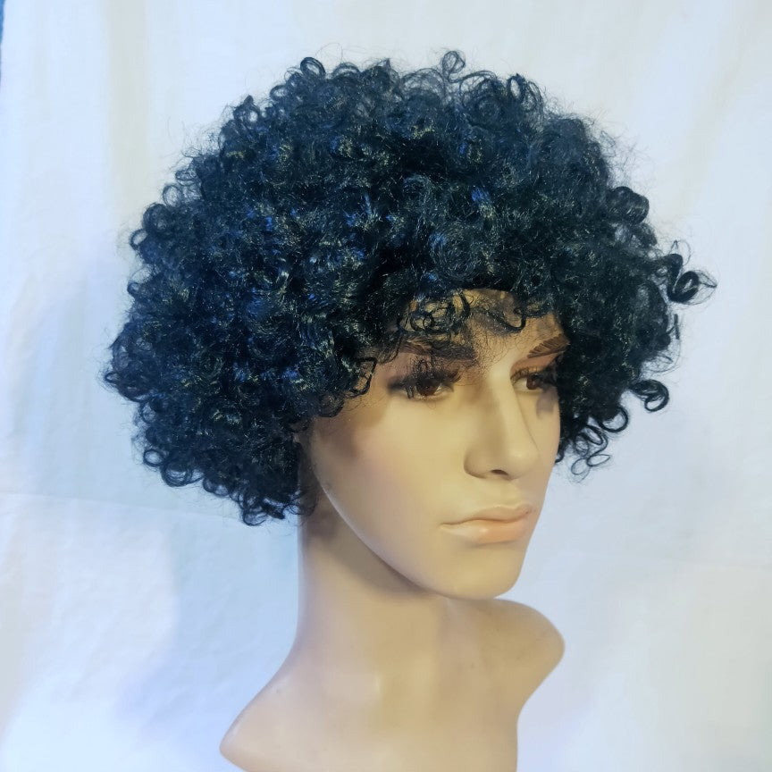 Men's Hot Dreadlocks Pullover Exaggerated Modeling Performance Foreigners Wig Short Straight Hair
