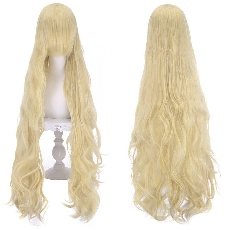 Anime Female Curly Hair Medium Fluffy Wig Long Curls