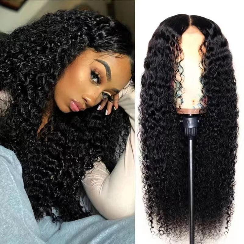 Corn Curler Curly Hair Wigs With Small Chemical Wig Long Curls