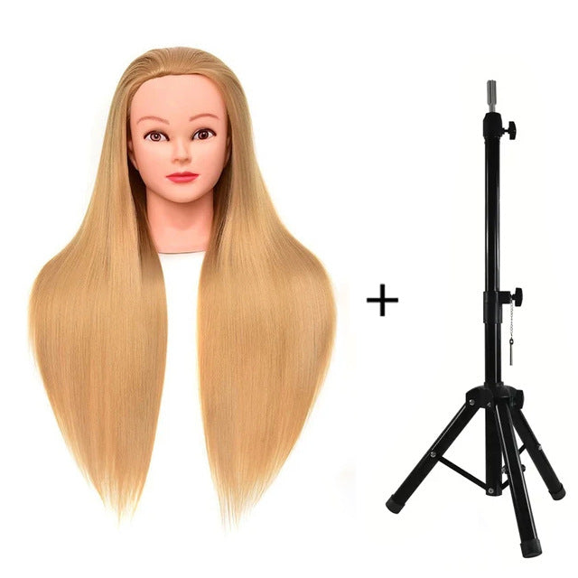 Model Head Beauty Hairdressing Chemical Fiber Filament Mock Braided Hair Other Wig