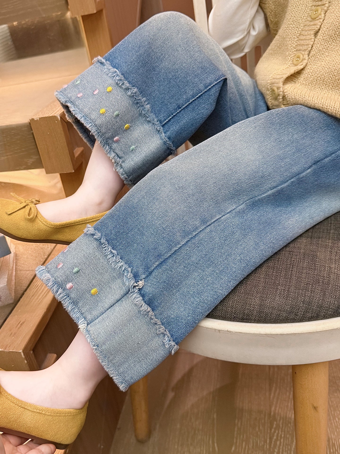 Children's Jeans Spring Clothes Outer Wear Children's Pants