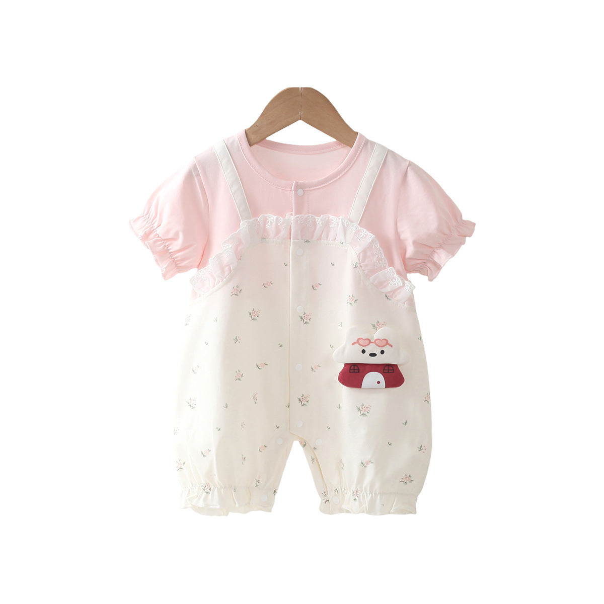 Summer Fake Suspenders Western Style Doll Jumpsuit Cute Going Out Jumpsuit, Climbing Suit