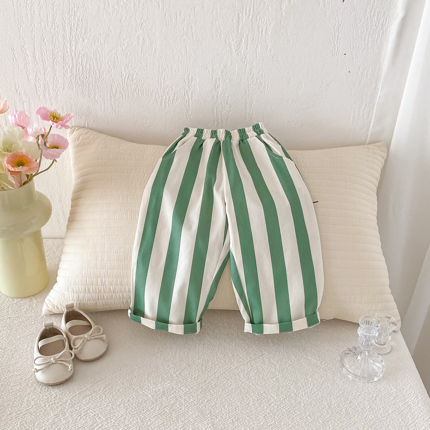Children's Style Fashion Boys Vertical Stripes Baggy Children's Pants