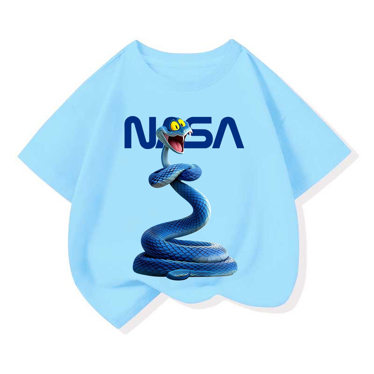 Small Medium Short Sleeve Tide Cotton Round Neck Loose Top Children's T-shirt