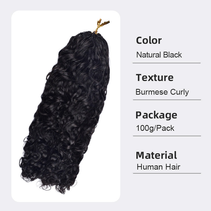 Attractive Classic Crochet Human Vietnam Full Real Hair Wig