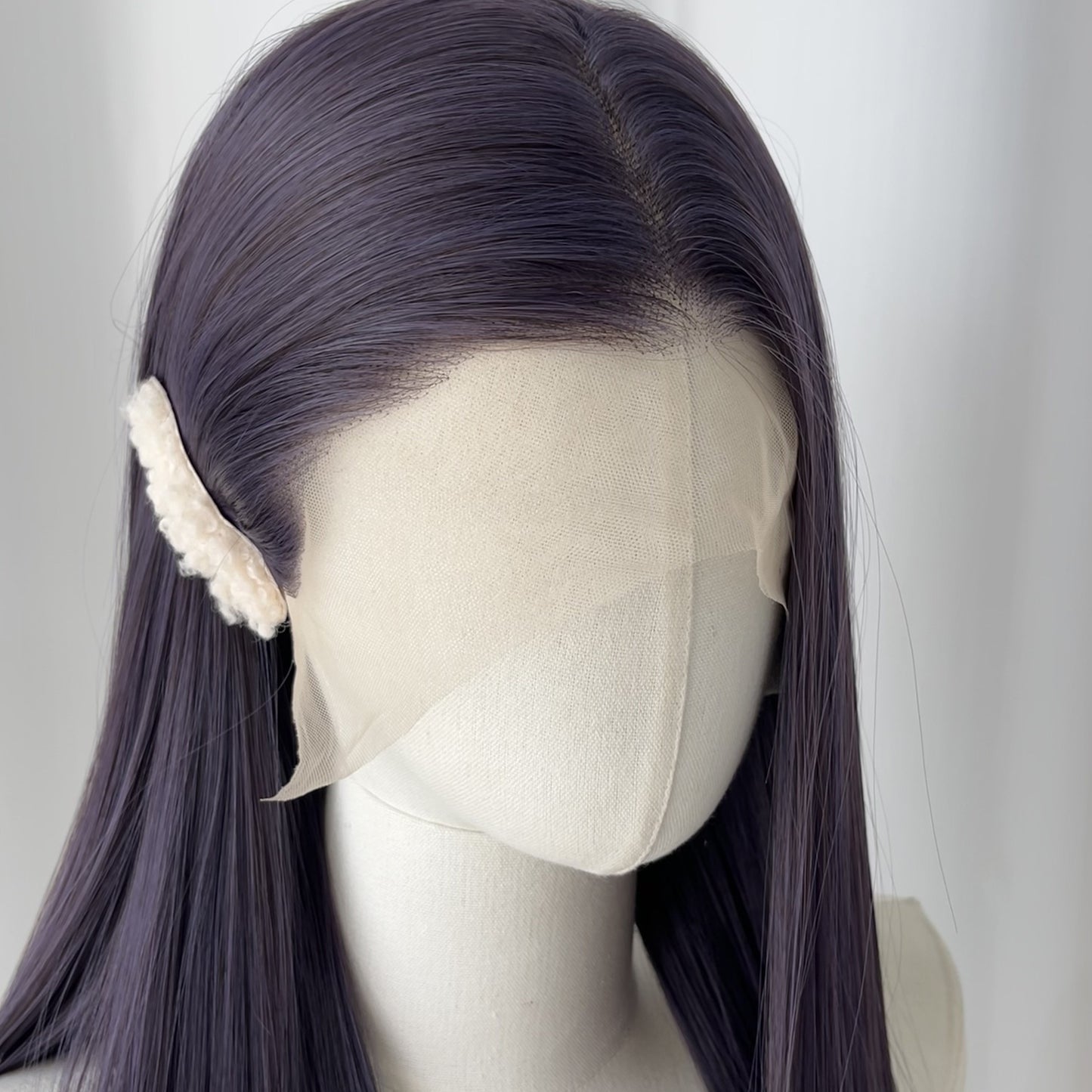 Hand Crochet Head Cover Embryo Crocheting Forehead Lace Free Long Straight Wig