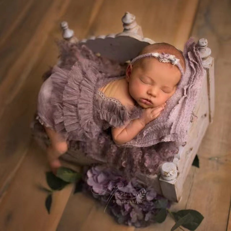 Born Graphy Clothing Lace Pleated Jumpsuit Children's Dress