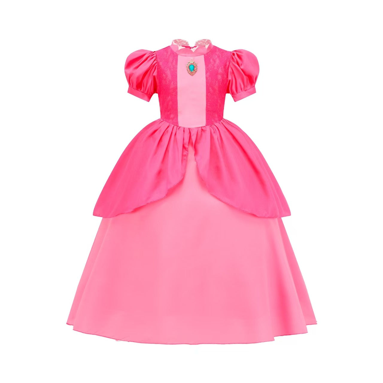 Children's Halloween Costume Princess Lace Mario Pink Children's Dress