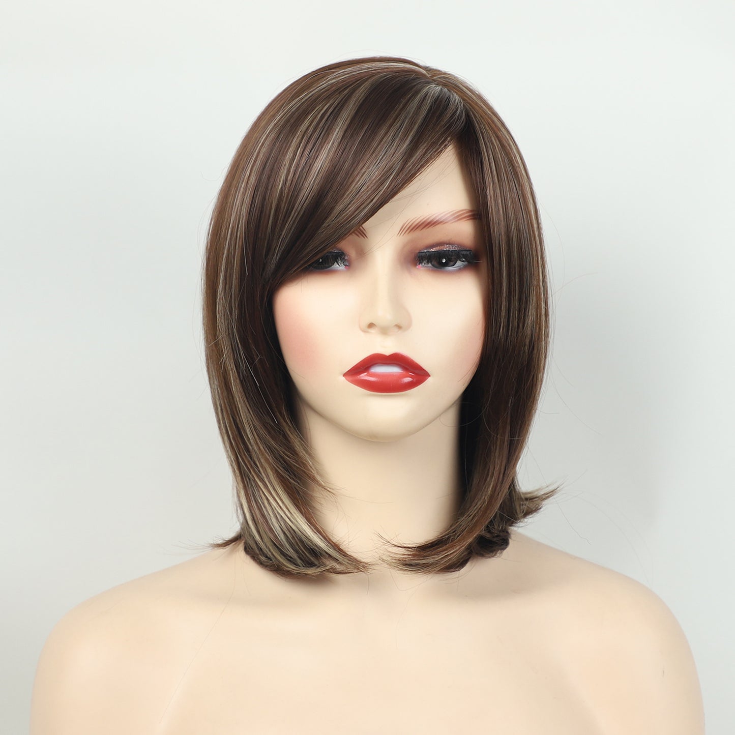 Women's Head Side Bangs Synthetic Wigs Overseas Warehouse Wig Short Straight Hair