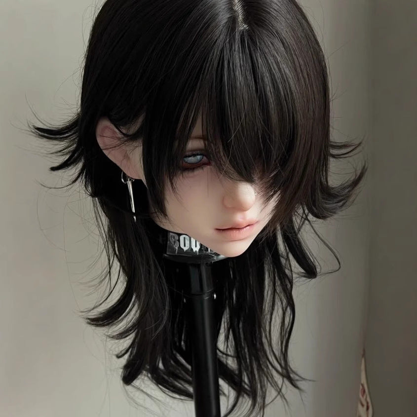 Tail Anchovy Curly Hair Two-dimensional Simulation Fluffy Layered Long Straight Wig