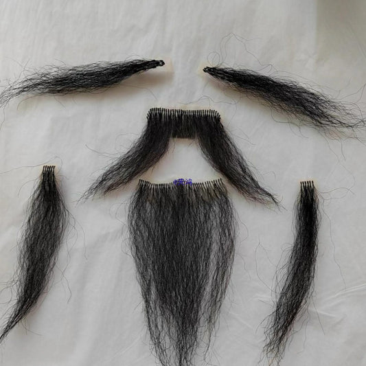 Hu Drama Qu Old Man Li Bai Grandpa Performance Abroad Men's Wig