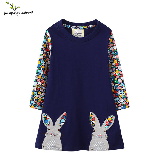 Children's Clothing Long Sleeve Knitted Distribution Children's Dress