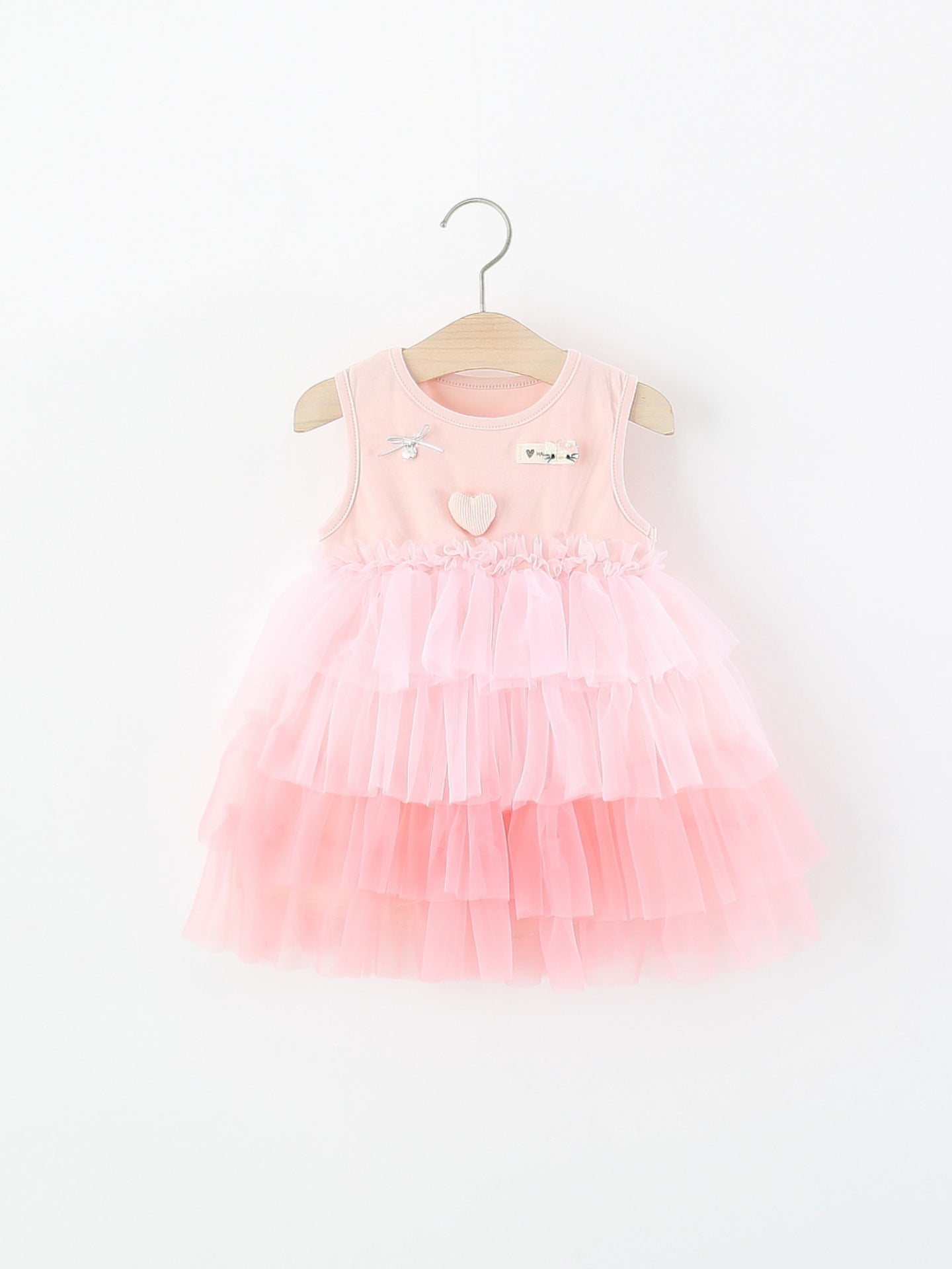 Children's Clothing Sleeveless One-piece Summer Gradient Color Tulle Children's Dress