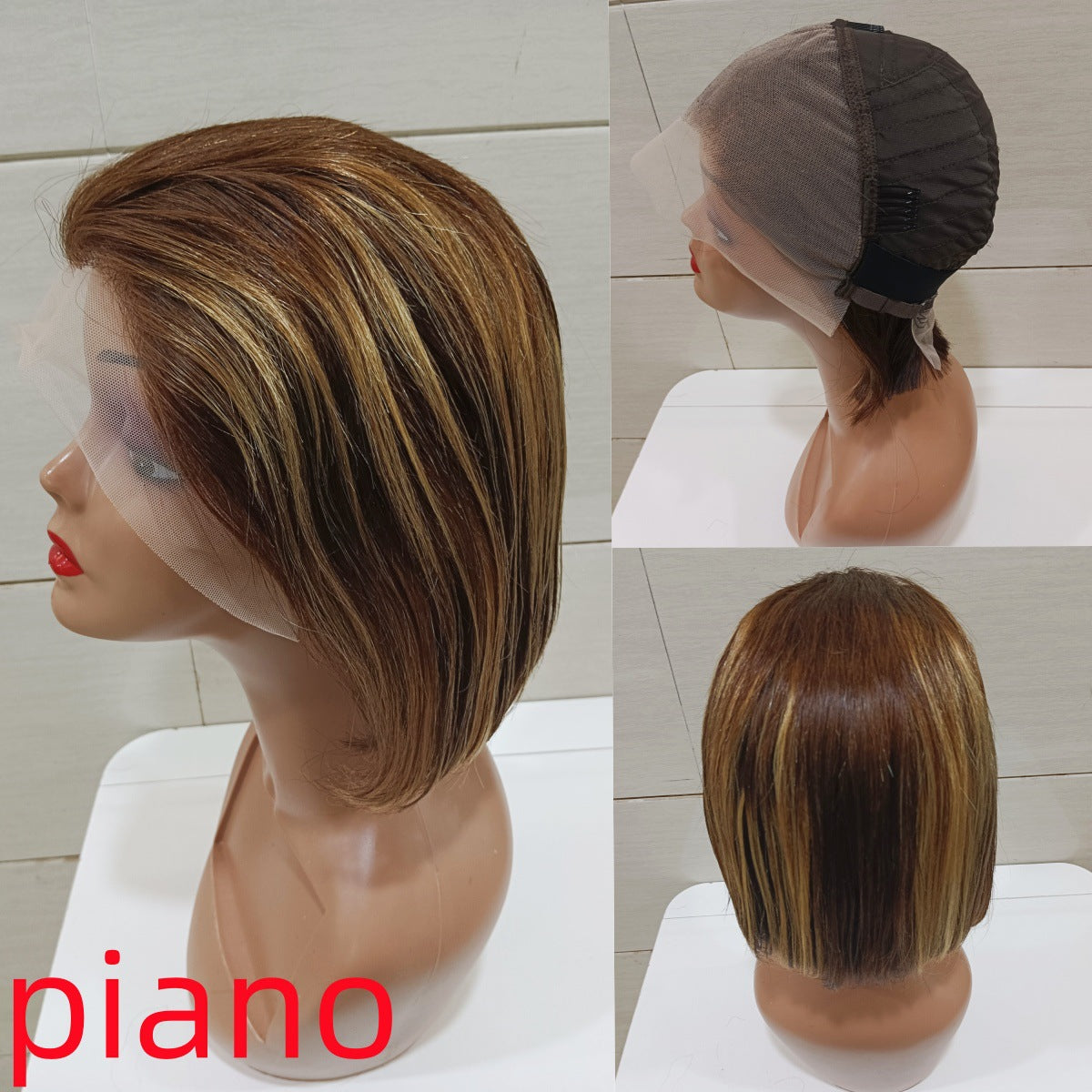 Trendy Slouchy Pretty Versatile Straight Bob Real Hair Wig
