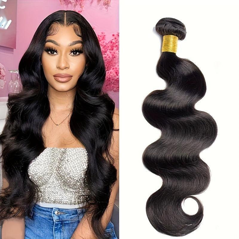 Natural Color Strip Pure Human Without Real Hair Wig