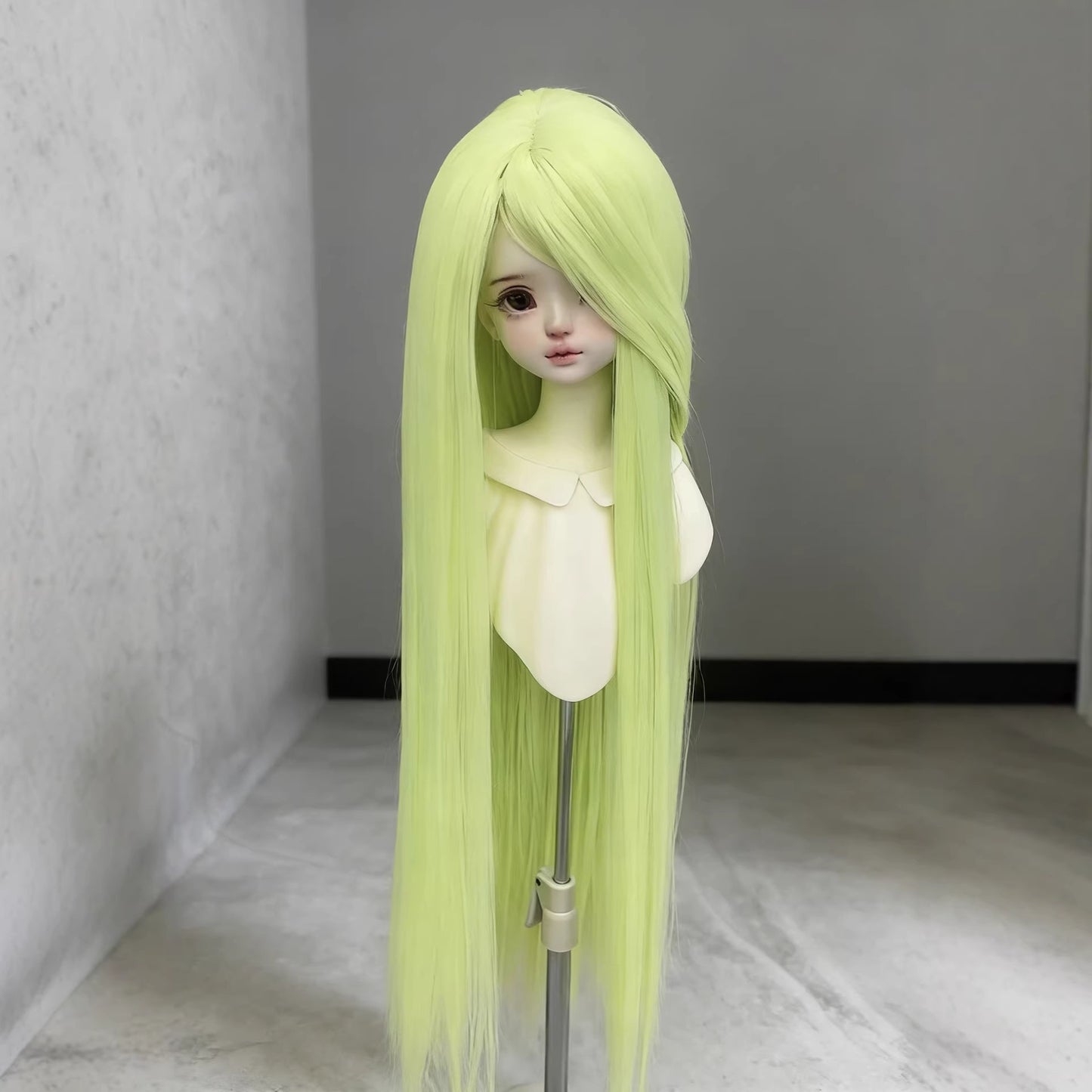 Doll Points Soft Silk Hair Cover Bangs Rough Long Straight Wig