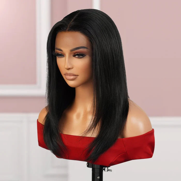 Front Lace Full Top Head Cover Wig Long Curls