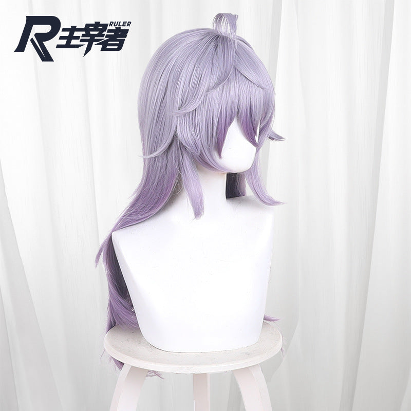 Rock Kingdom World Black Version Purple Gradient Long Cos Wig
